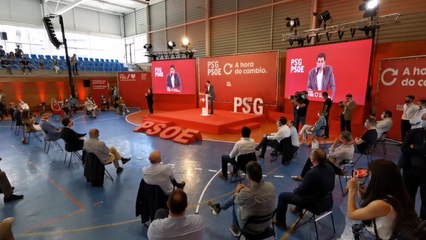 Sánchez y Caballero presiden un acto electoral en A Coruña