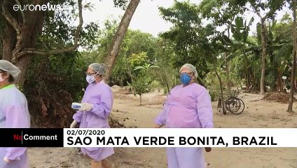 شاهد: فريق طبي يجري اختبارات كورونا على السكان الأصليين في البرازيل