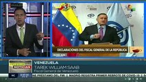 Fiscalía de Venezuela señala a EEUU en despojo de reservas de oro