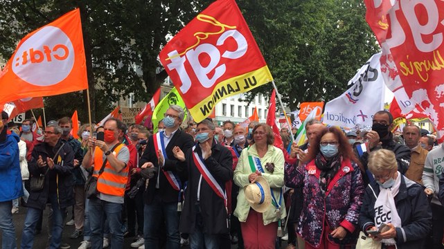 Mobilisation contre le plan social Nokia à Lannion