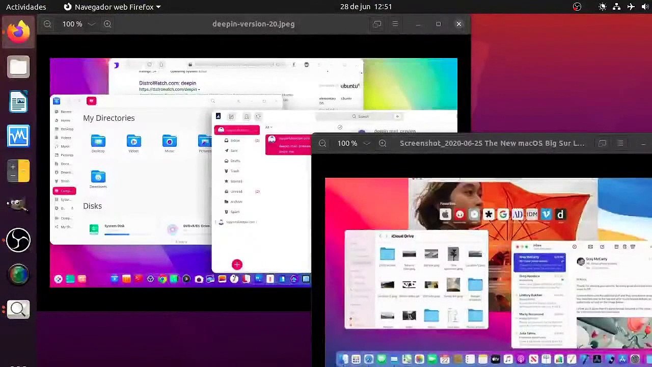 El nuevo macOS Big Sur se parece a ... Deepin 20
