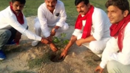 पूर्व सांसद द्वारा किया गया वृक्षारोपण, दूसरों से भी की अपील