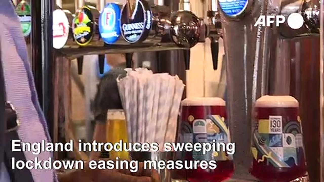 England's pubs and hairdressers reopen after months of lockdown