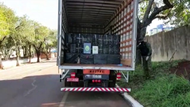 Caminhão carregado com cigarros é apreendido pelo BPFron