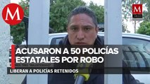 Tras 17 horas retenidos, liberan a 50 policías de Edomex acusados de robo