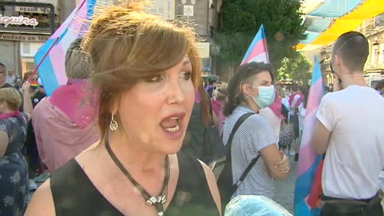Multitudinaria manifestación en Madrid en defensa de los derechos de las personas transexuales