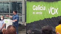 Abascal anuncia en Galicia que Vox va a crear un sindicato que «no se arrodillará ante los comunistas»