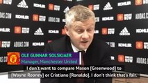 Solskjaer won't compare Greenwood to Rooney and Ronaldo