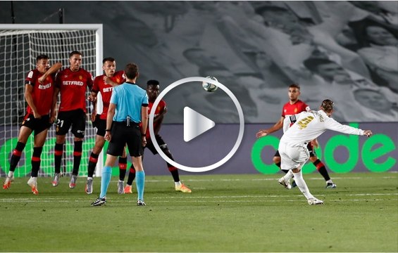 ¡Es la envidia de Messi y Ronaldo!. Así le pega al balón Sergio Ramos