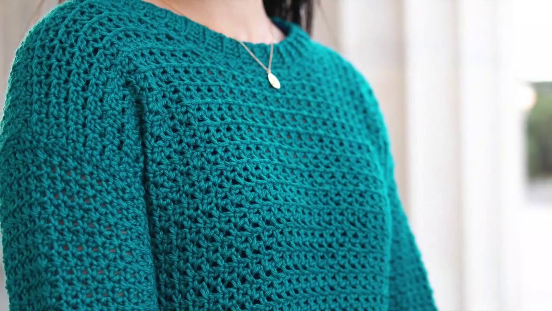 How to Crochet a Sweater Tutorial | بلوفر كروشيه سهل جدا للمبتدئين - فيديو  Dailymotion