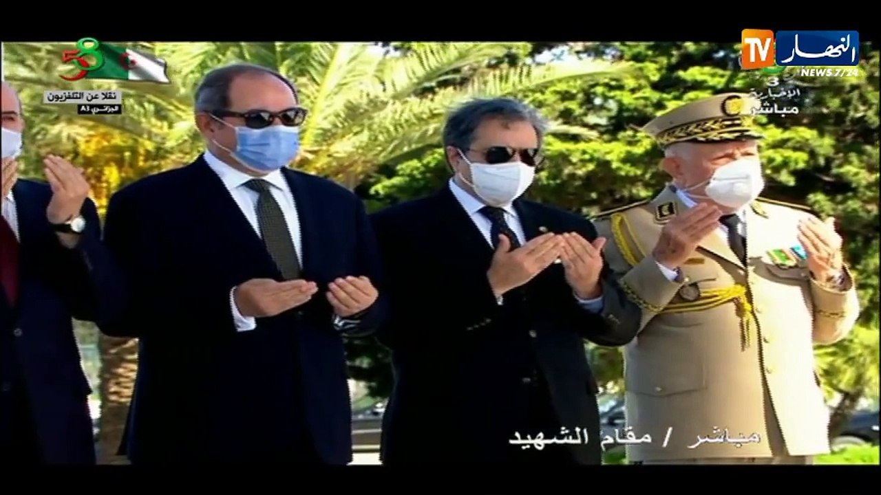 رئيس الجمهورية يترحم على أرواح الشهداء بمقام الشهيد
