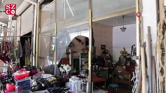 Patlama anında yaşananlar çevre mahallelerde bulunan güvenlik kameralarına yansıdı