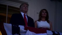 Trump y Melania disfrutan de los fuegos artificiales del 4 de Julio desde la Casa Blanca