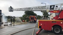 Un important incendie détruit entièrement la boulangerie Maison Bihan à Quiberon