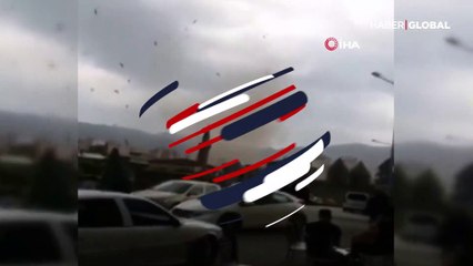 Aniden oluşan hortum korku yarattı