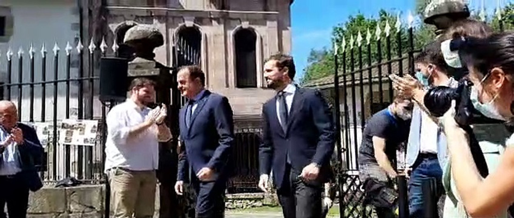 Pablo Casado, Carlos Iturgaiz e Inés Arrimadas,...