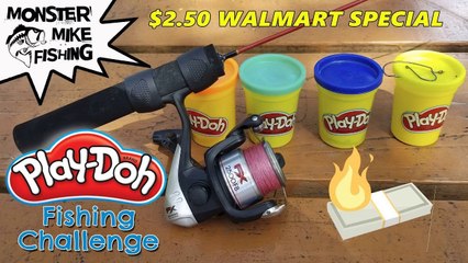 Play-Doh Homemade Lure Fishing Challenge