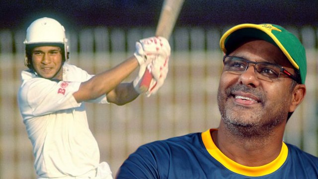 Waqar Younis recalls first memory of Sachin Tendulkar