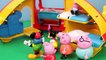 Mickey Mouse Clubhouse Camper Takes Peppa Pig and Daddy Pig with Minnie Mouse Camping