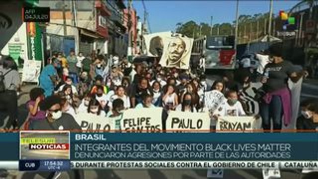 Afrodescendientes protestan contra el racismo en Brasil