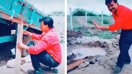 Débloquer un camion embourbé