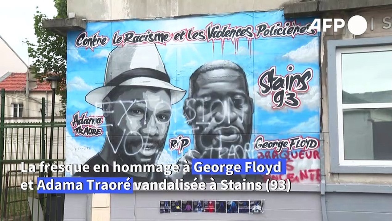 Stains: la fresque en hommage à George Floyd et...