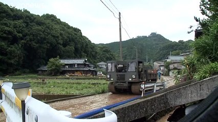 Cheias provocam mortos no Japão