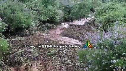 Κλειστή λόγω πλημμύρας η ΠΕΟ Λαμίας -Λάρισας