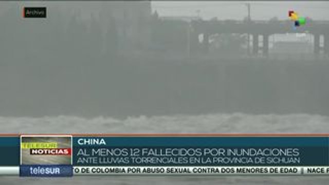 China: fuertes lluvias en Sichuan dejan al menos 12 muertes