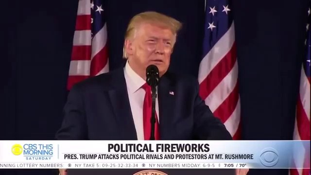 Trump defends monuments and visitors in fiery Mount Rushmore speech