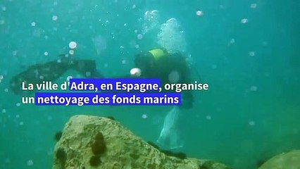 Espagne: une ville nettoie les fonds marins contre la "marée de plastique"