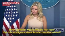 White House Press Secretary Responds To Accusations Against Trump About Russian Bounty Intel