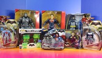 Batman v Superman Huge Collection Of Figures Hot Wheels And Glow In The Dark Toys