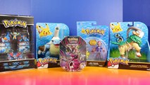 Huge Pokemon Toy And Trading Card Collection With Pack Opening Tin And Pikachu And Ash