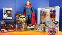 Huge Superman Collection With POP Big Figs And Hot Wheels Superman Toys