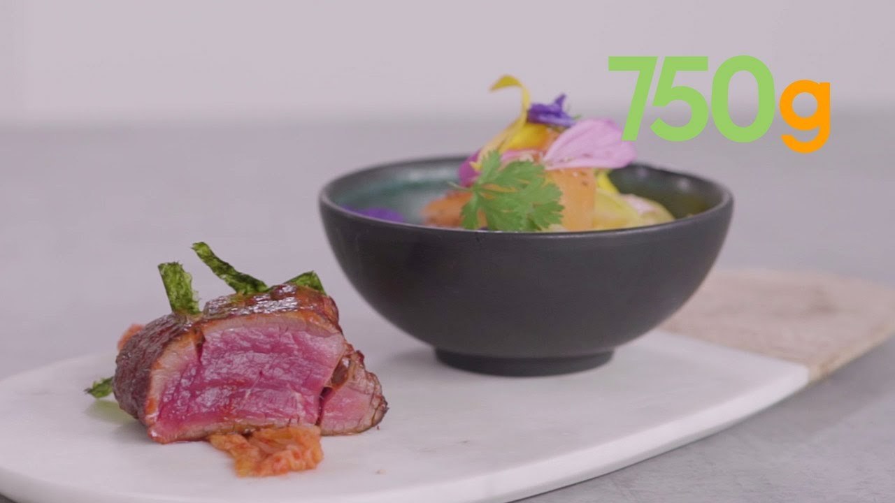 Recette du tataki de bœuf frotté au gochujang et salade croquante de kimchi - 750g