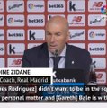 Zidane frustrated with Bale questions