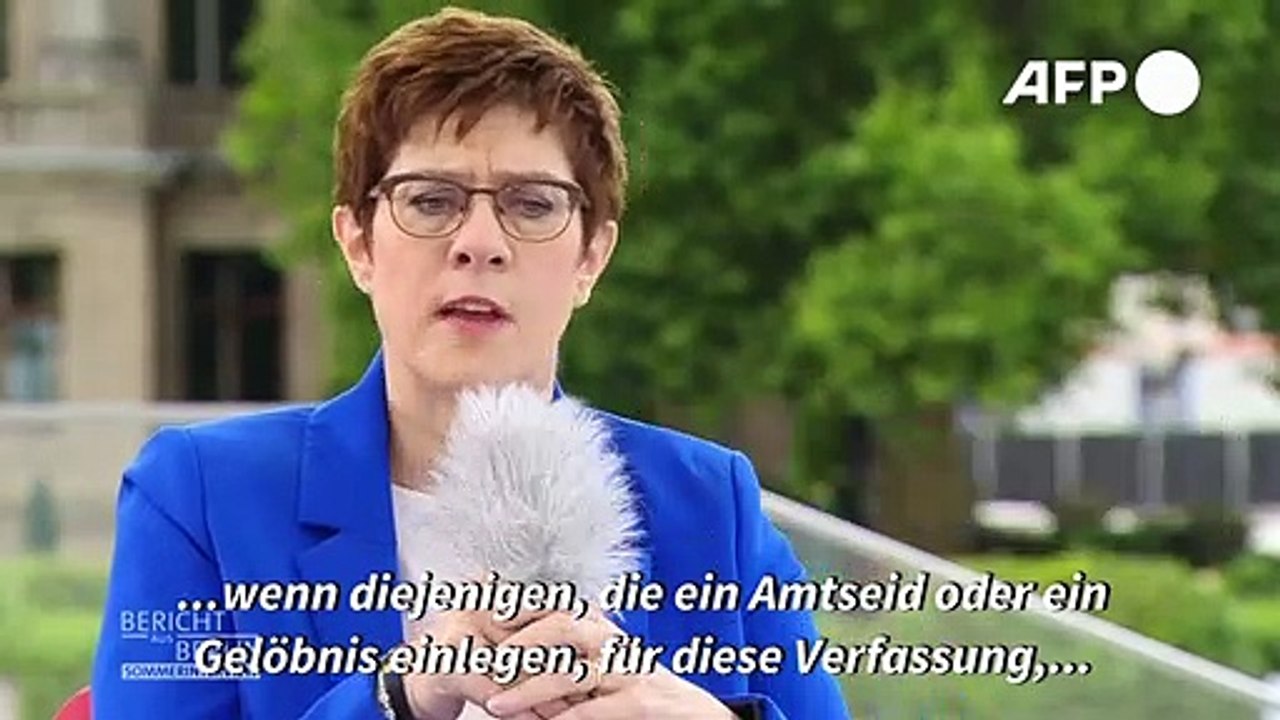Kramp-Karrenbauer will 'mit aller Konsequenz' Extremismus in Bundeswehr bekämpfen