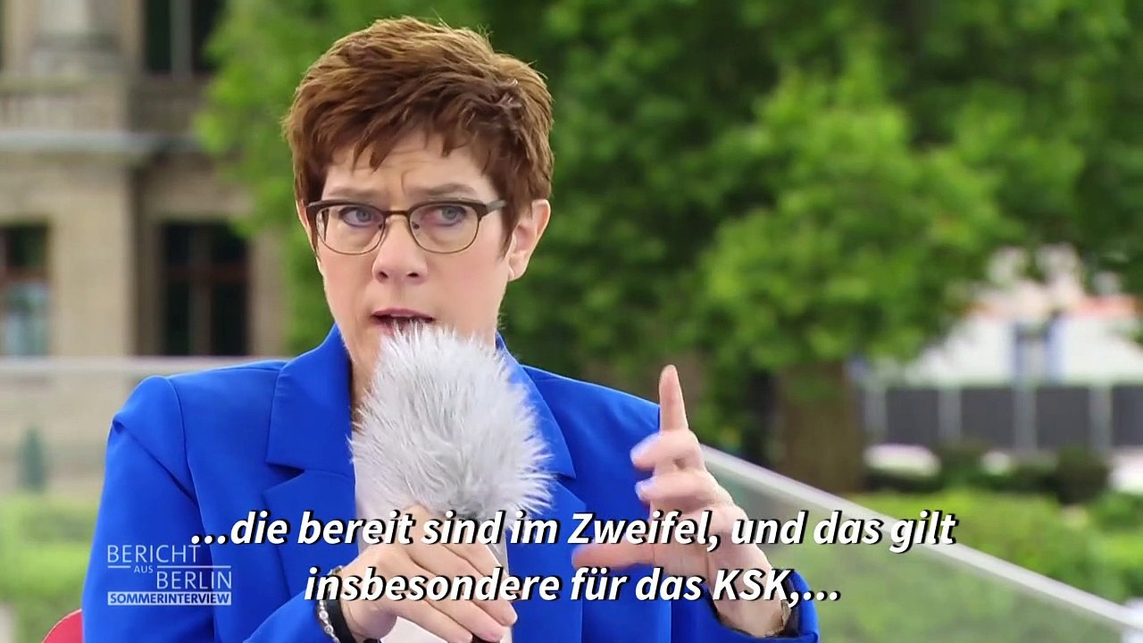 Kramp-Karrenbauer will "mit aller Konsequenz" Extremismus in Bundeswehr bekämpfen