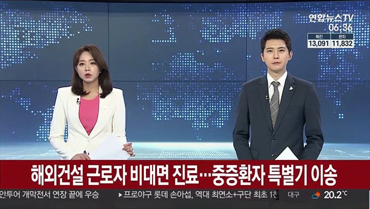 해외건설 근로자 비대면 진료…중증환자 특별기 이송