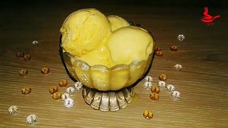 Mango Ice Cream ❤ ম্যংগো আইসক্রিম ❤ 3 Ingredients Only ❤ No Beater No Egg No Cream No ice crystals