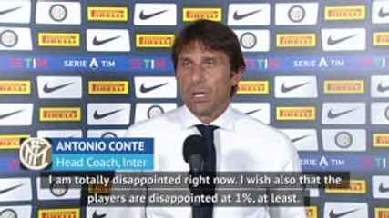 Video herunterladen: Conte 'disappointed' as Inter suffer defeat