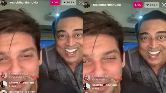 Siddharth Shukla संग Vindu Dara Singh ने दिया surprise, Full Live Chat video | FilmiBeat