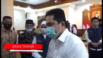 Erick Tohir Serahkan Bantuan Covid-19 Untuk Jatim