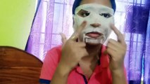 DIY sheet mask and benefits/Avantages du masque de bricolage/Korean sheet mask/Masque de drap coréen/Home made sheetmask/Tôle faite maison