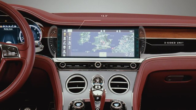 Bentley Flying Spur in detail - The Bentley Rotating Display