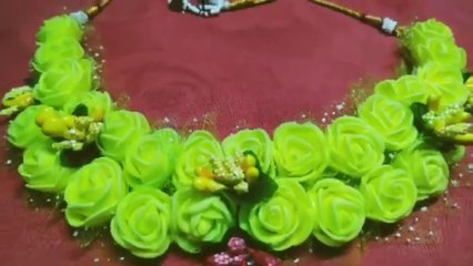 Hand Made Flower Jewellery for Haldi  Haldi Jewellery  Part - 1