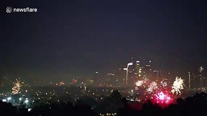 Illegal fireworks light up Los Angeles sky on Fourth of July
