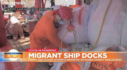 Stranded Ocean Viking migrants to arrive in Sicily port on Monday