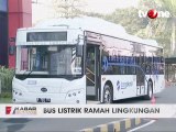 PT TransJakarta Bersama Bakrie Group Uji Coba Bus Listrik